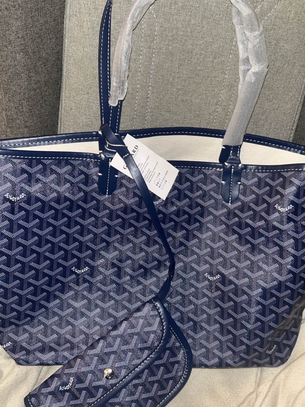 Goyard Handbag With Smaller Bag Extension